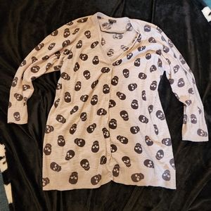 Torrid Grey skull sweater